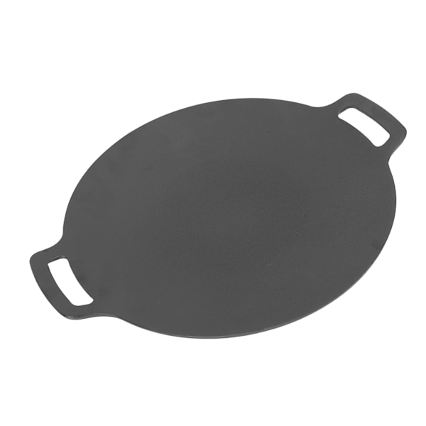 Koreansk BBQ Grill Pan Rund Grillplatta Grill Pan Spishäll Induktion Hem Utomhus Koreansk Grillplatta med Väska 11,8 tum Diameter