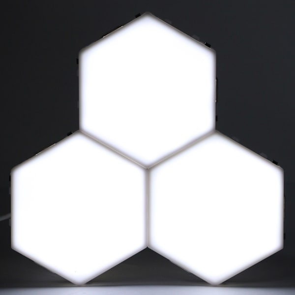 Moderne enkel sekskantet form kombinasjon DIY LED vegglampe hjem dekorativt lys dekorasjon EU-plugg 110-240V