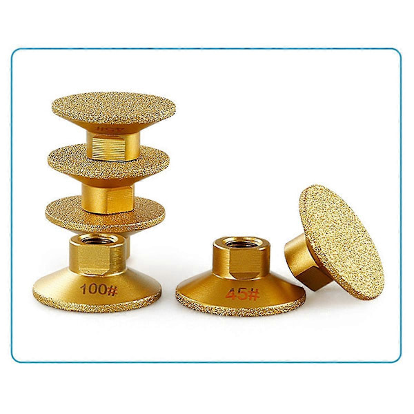 1 st M14 2 tum Lödning Diamant Hårdmetall Flat Slipande 100 100#