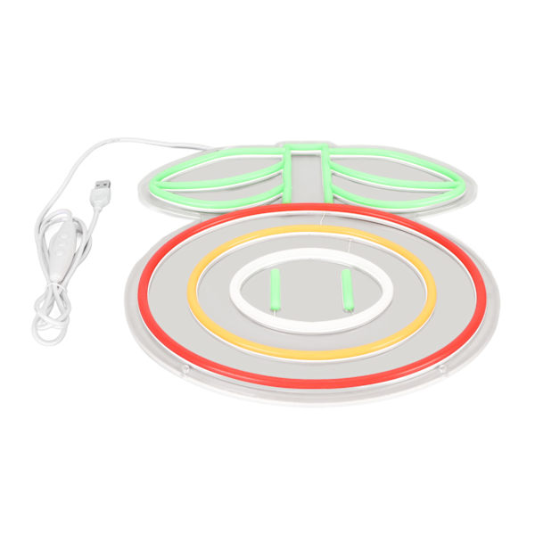 LED-blomst Neonlys Veggmontert USB-strømforsyning Justerbar lysstyrke LED-dekorasjonslampe Lys opp skilt