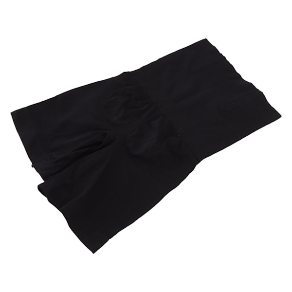 Sömlös Tummy Control Shapewear Hög Midja Lår Slankare Rumpa Lyft Body Shaper Shorts Svart för Kvinnor XL/XXL