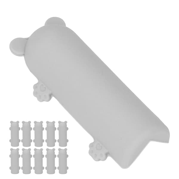 10 st silikonhörnskydd hörnskydd hörnskydd grå