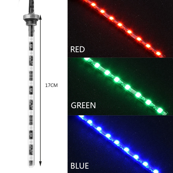 17 cm sylinterimäinen vesijäähdytyssäiliön valo Virussäiliön LED-lamppu