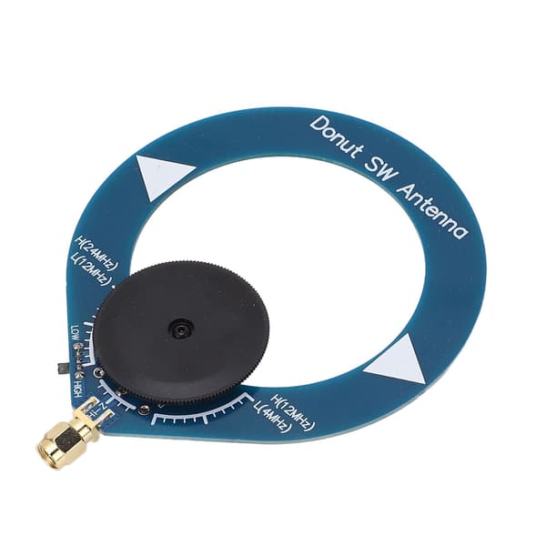 Donut SW Antenne Mini Loop Kortbølgeantenne Signaloverførselstilbehør til FM-radio