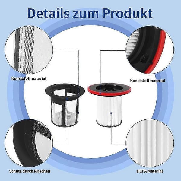 2 filtre til Bosch Unlimited 6 støvsugertilbehør reservedele KIT