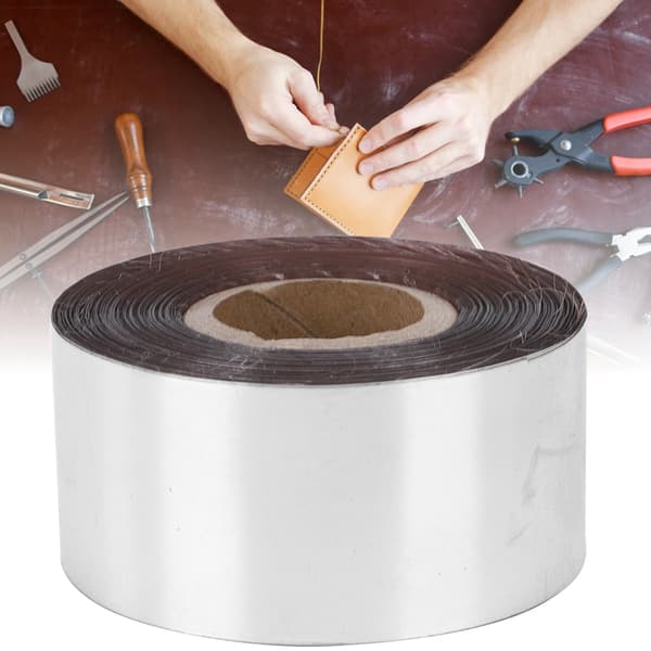Varmpräglingsfolie Papper Läder Tyg Förpackningslåda DIY Dekorationsaccessoarer 3cm Bredd 120 Meter/Rulle Silver
