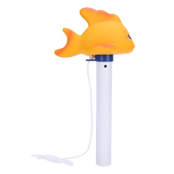 Pooltermometer Guldfiskformet Flydende Temperaturmåler med Skalaer til Swimmingpool