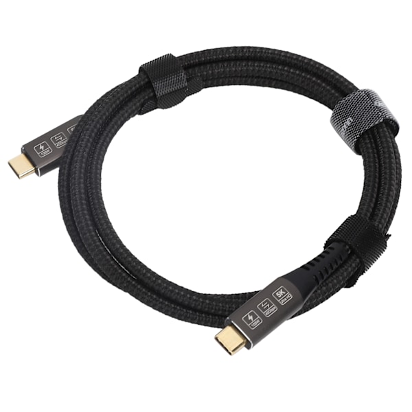 Type C-kabel USB4.0 DVI HD-adapter Hurtigopladningsledning 5K ved 60Hz PVC Plug and Play 1,2m/4,0ft