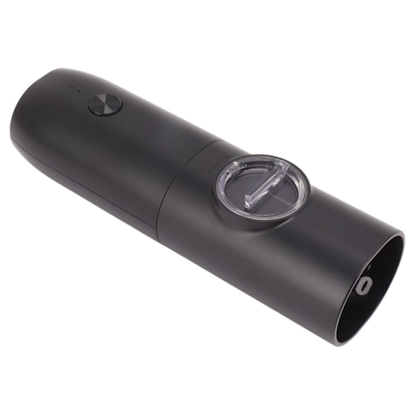 Elektrisk pepperkvern justerbar grovhet USB oppladbar automatisk saltkvern med LED-lys for urtekrydder svart