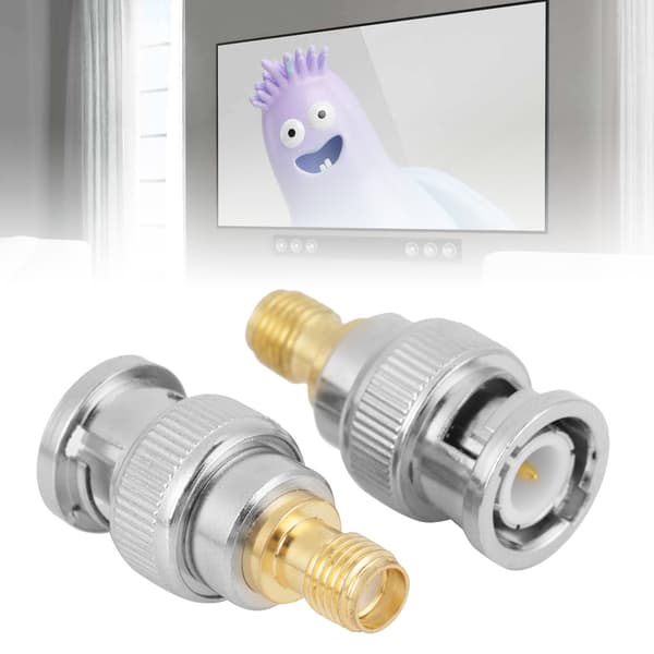 2 stk. BNC Han til SMA Hun Type RF-stik Koaksial Adapter Test Konverter