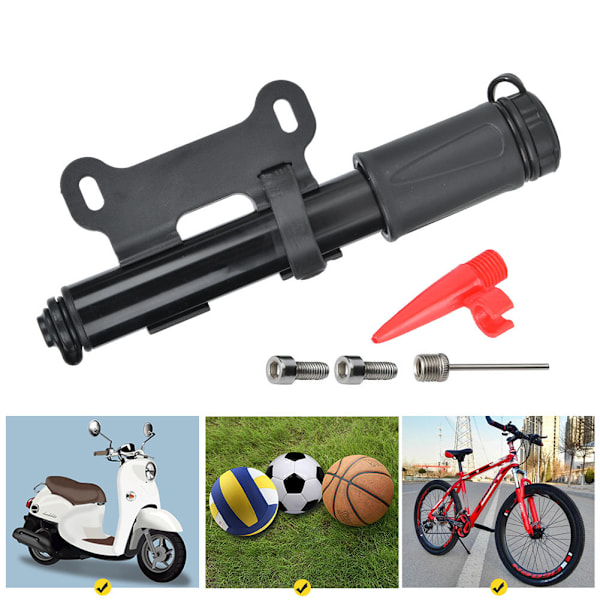 100PSI Mini Bike Pump Kannettava korkeapaineinen polkupyörän koripallopumppu pehmeällä putkella