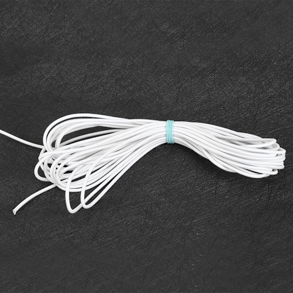 3 pussia 3mm 10m/32.8ft pyöreä elastinen köysi DIY-vaatteet elastiset vaatteet ompelutarvikkeet