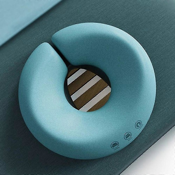 Ansigtsnedad Hovedstøtte til Massagebriks Letvægts U-formet Tilbøjelig Pude til Massage Spa F R Memory Foam Blå