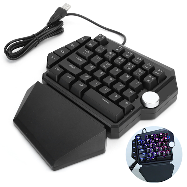 Gaming Mekanisk Tangentbord Enhands RGB-bakgrundsbelysning 44 Tangenter för PC PS4 Xbox Datortillbehör