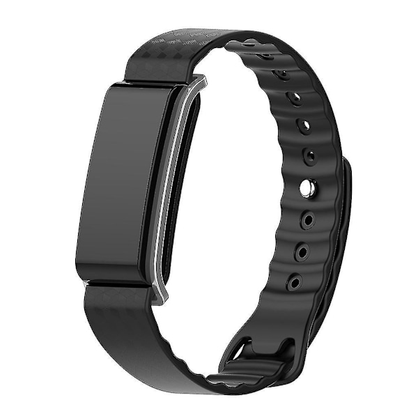 Justerbar silikone smartwatch-rem til Huawei Honor A2 sort