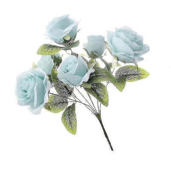 3 st konstgjorda växtdekorationer, Konstgjord Ros Silkesblomma