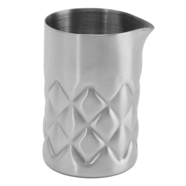 Cocktailblandningsglas 304 Rostfritt Stål Rutnät Design med Yttre Skala Bar Blandningskanna för Fest Picknick