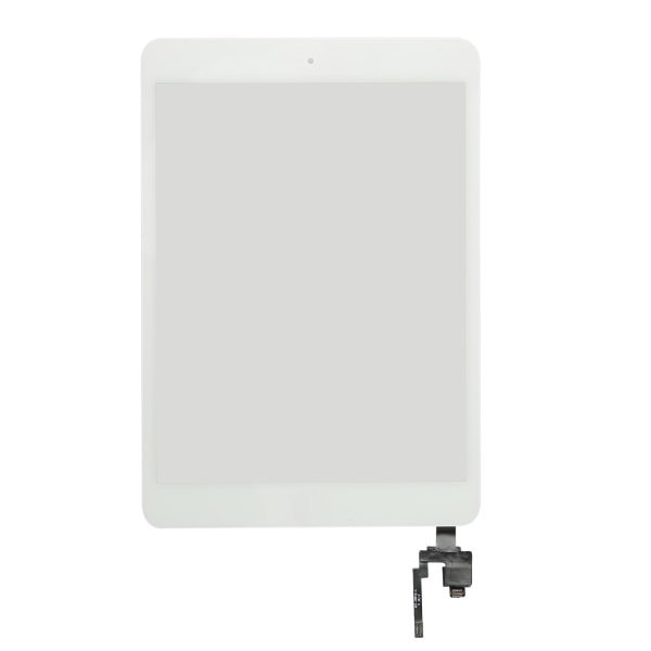 Härdat glas Touch Screen Digitizer utbyte med IC Chip Button Montage för IOS Mini 3 Tablet White