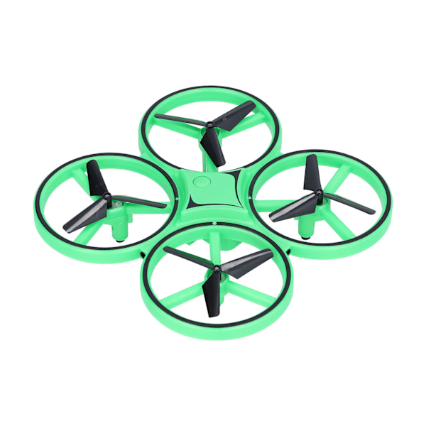 RC Mini Drone Gravity Sensor LED Light Quadcopter Barnelek med Dual Remote Control WatchGreen