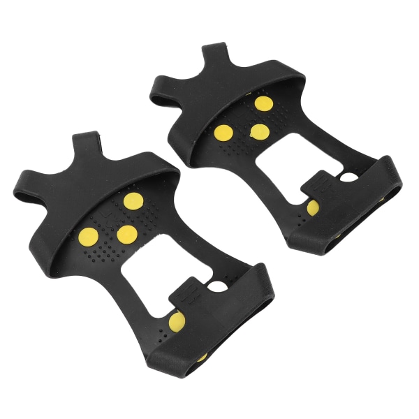 Ice Cleat Spikes Crampons AntiSlip 10 ståldubbar Walk Traction Snow Grips Crampons (S (2935) )