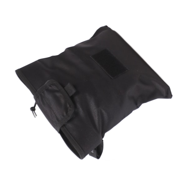 Dump Drop Pouch Multifunktionell Nylon Bärbar Fällbar Återvinningsväska Midjehängande Återvinningsväska för Utomhus Svart
