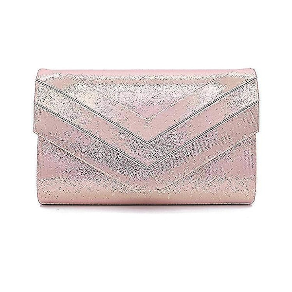 Italian Suede Leather Oversize Clutch Bag - Pink Wedding Party Prom Bridesmaid Gift