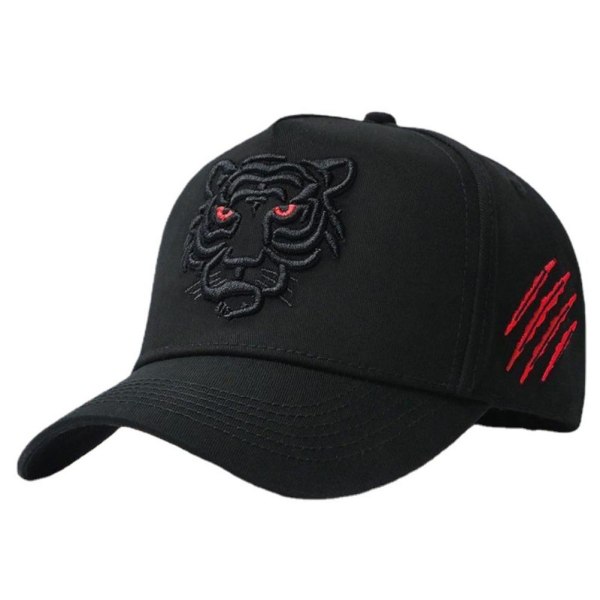 Animal Tiger Broderad Baseball Solhatt Cool Hip Hop Baseball Hatt för män Dam Sport Fan