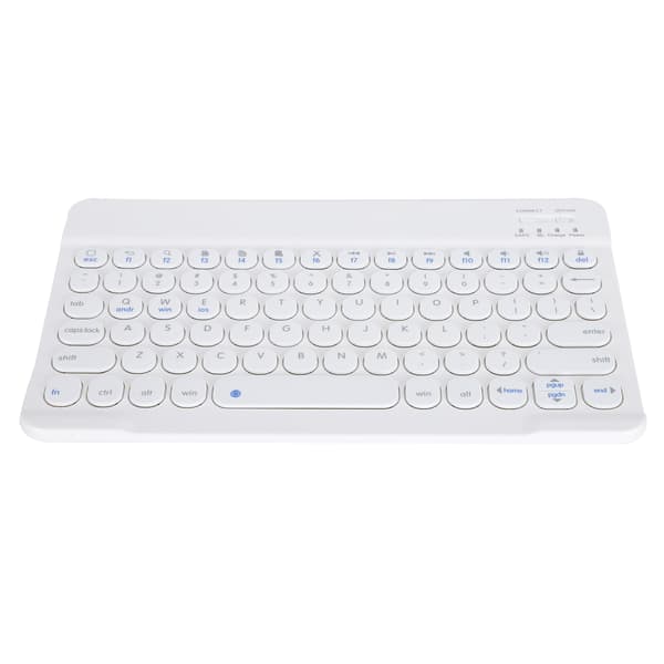 Trådløst Bluetooth-tastatur ultratynt retro punk for Windows OS X/Android IOS (hvit)