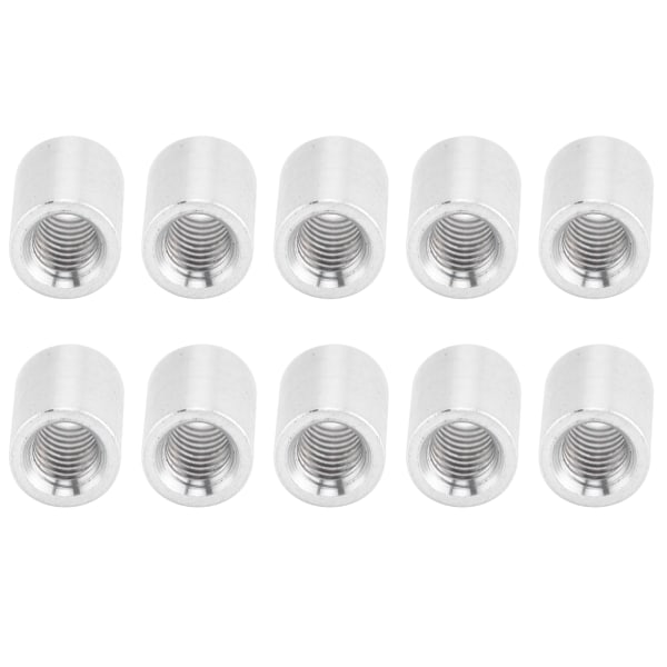 10 stk runde avstandsstykker i aluminiumlegering med hunngevind, søyleforbindelsesavstandsstykke M4x0,7 mm, lengde 8 mm