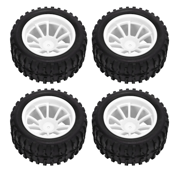 4 kpl RC-renkaat 1/10 RC-auto RC-rengas RC-lisävarusteet HSP 94111 94188 94108 Blanc