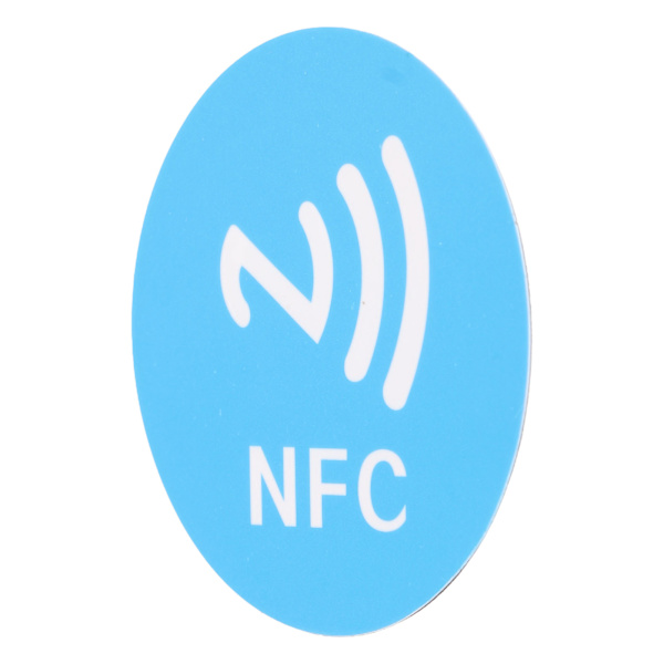 20 STK NFC-klistremerker PET 40 mm lette lesbare skrivbare NFC-etiketter Telefonbaksideklistremerker Blå