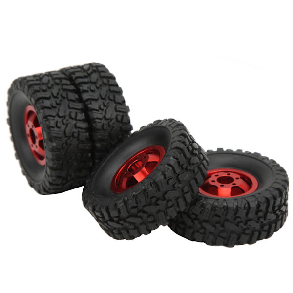 4WD gummidäck aluminiumlegering hjulnav för WPL C14 C24 B14 B24 B16 B36 1/16 RC bil uppgraderingsdel röd