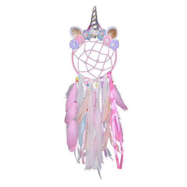 Lila Unicorn Dream Catcher Väggdekor