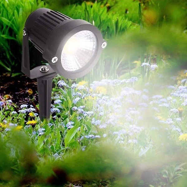 4 KPL Ulkovalaisin COB 5W 220V IP65 Vedenpitävä Säädettävä Kohdevalo Led Spottivalo Puutarhavalaisin Poluille Kasveille Parvekkeelle Terassille Hotelliin