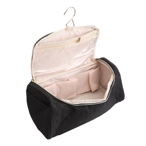 Hårkrøller rejsetaske med hængekrog Stor kapacitet lynlåslomme Hårværktøj Opbevaringstaske