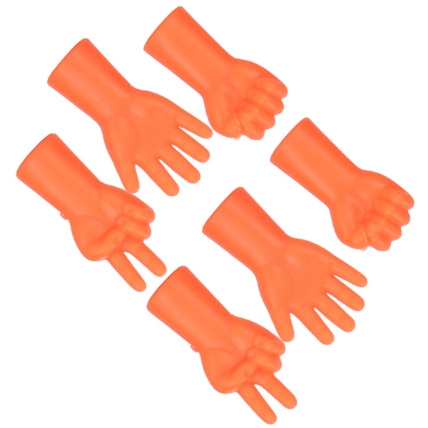 6 stk. nålebeskyttelse skridsikker sweaterpind beskytter strikning forhindrer tab af nåle tilbehør (orange)
