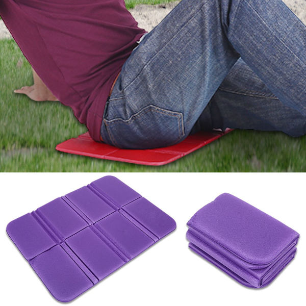 Taitettava istuintyyny Cover vedenpitävä piknikmaton tyynynpäällinen (violetti)