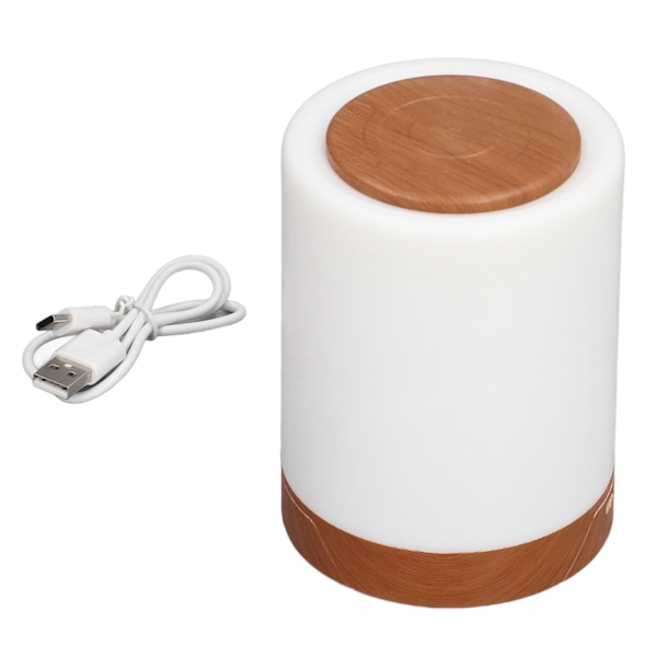 Touch Nattljus USB Laddningstid RGB färgskiftande Hängbar LED varm omgivningslampa för camping i sovrummet
