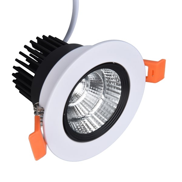 Indbygget belysning 7W Hvidt lys 6000K 75mm Hul Justerbar vinkel LED loftslampe til køkken soveværelse 100‑264V