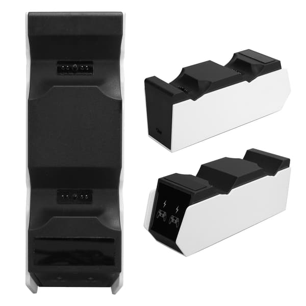 Gamepad-ladestation Dobbelt controller-opladerdock med AC-adapter til PS5 US-stik 100-240V