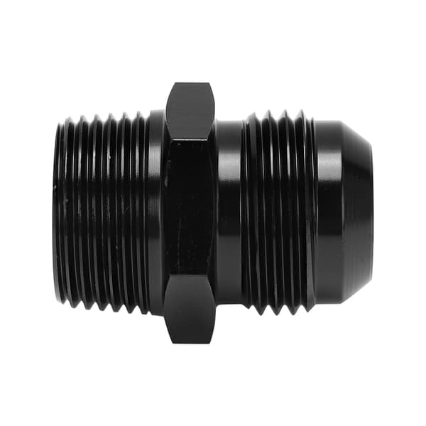 Brændstofledning 12AN til 3/4NPT Adapter Fitting Lige Sort Anodiseret Aluminium Erstatning