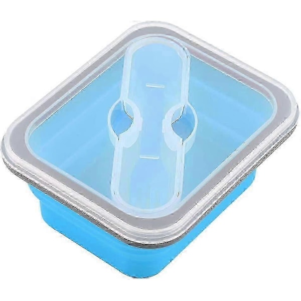 Camping Portabel Silikon Vikbar Matlåda (orange, 600ml) 1 Styck