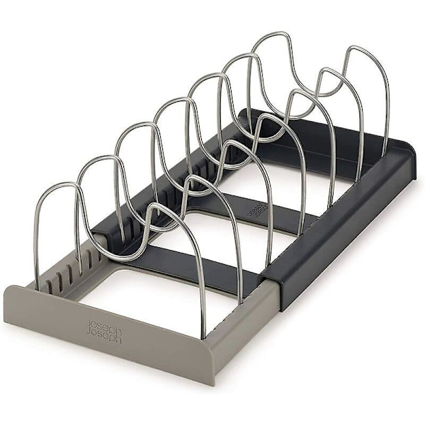 Kastrullställ, Kastrullställ Köksförvaringsställ med 7 Justerbara Fack Perfekt för Köksredskap Pannor, Kastruller, Lock