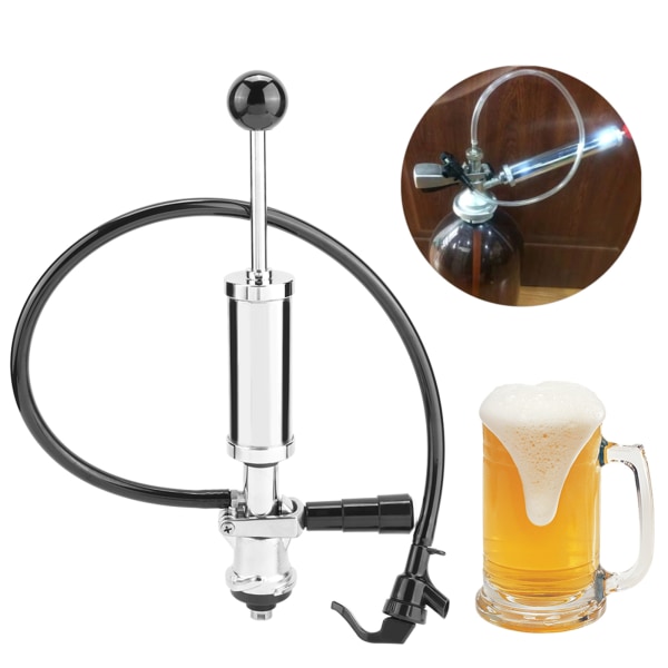 4 Hanaolut Picnic Tap Party Pump Heavy Duty -oluttynnyrihanapumppu puristusliipasimella (S)