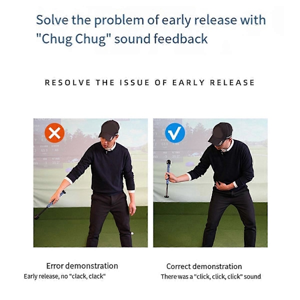 Golf Swing Trainer Golf Kinetisk Energi Overføring Håndtak Swing Trening