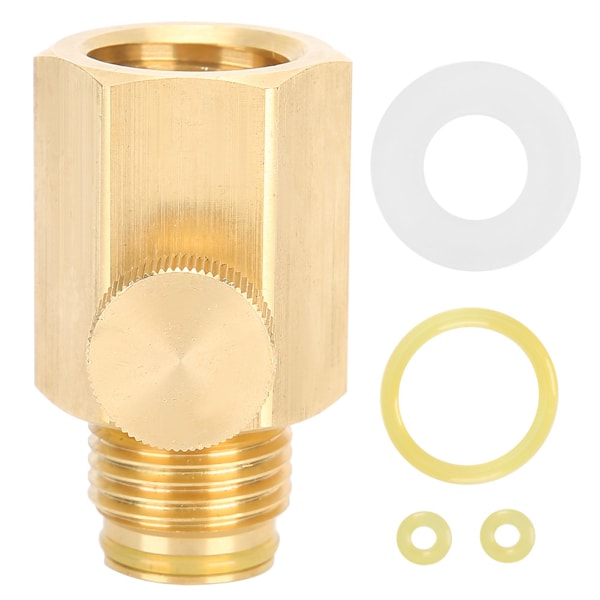 Soda sylinderadapterventil med bryter hunngjenger TR21-4 til hanngjenger G1/2 for Soda Stream