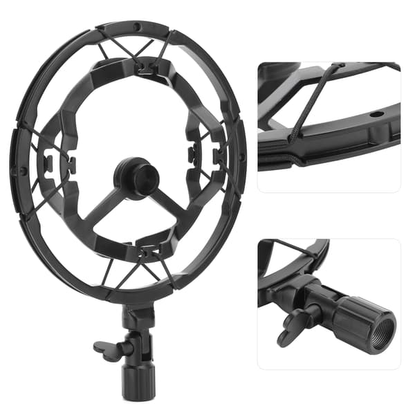 T8 Mikrofon Shock Mount Metall Shockmonut Studioinspelningsmikrofonhållare