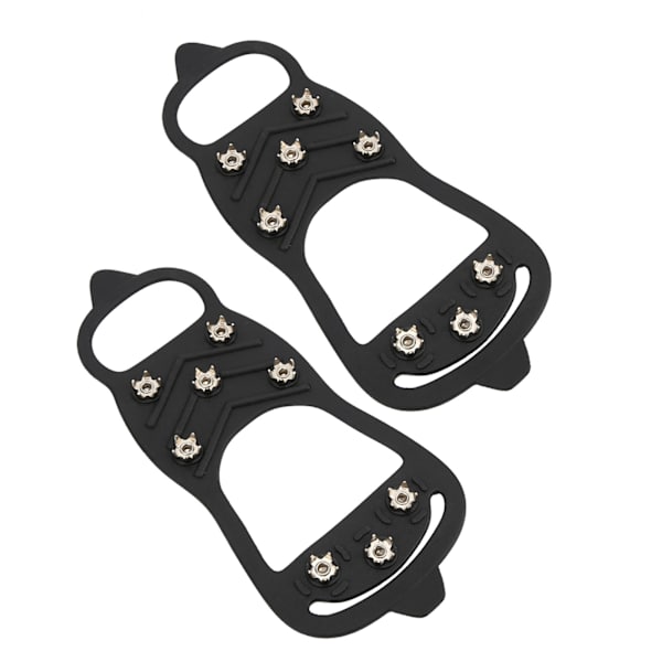 1 par 8-tandet udendørs snevandringssøm Crampons AntiSlips issko pigge dækker (L)