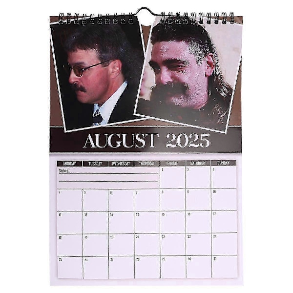 2025 Väggkalender Månadsvis Världens Bästa Mullets Hängande Kalender Nyårsplanerare kompatibel med Julstrumpor