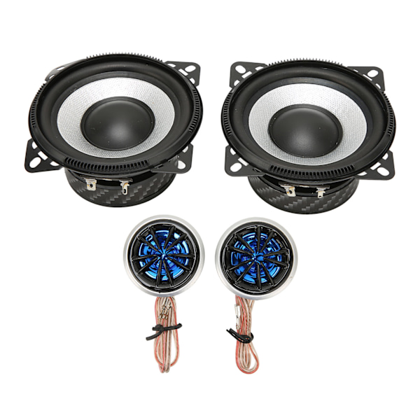 4 stk. koaksiale bilhøjttalere 120W 4 tommer bil tweeter subwoofer højttaler til bil lastbil stereo lydsystem